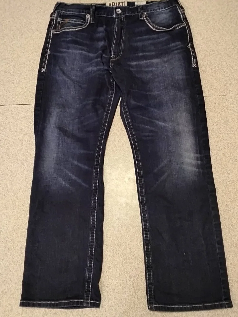 Ariat M5 Coltrane Slim Straight Jeans 40x32 Nightingale Stretch Stackable Boot